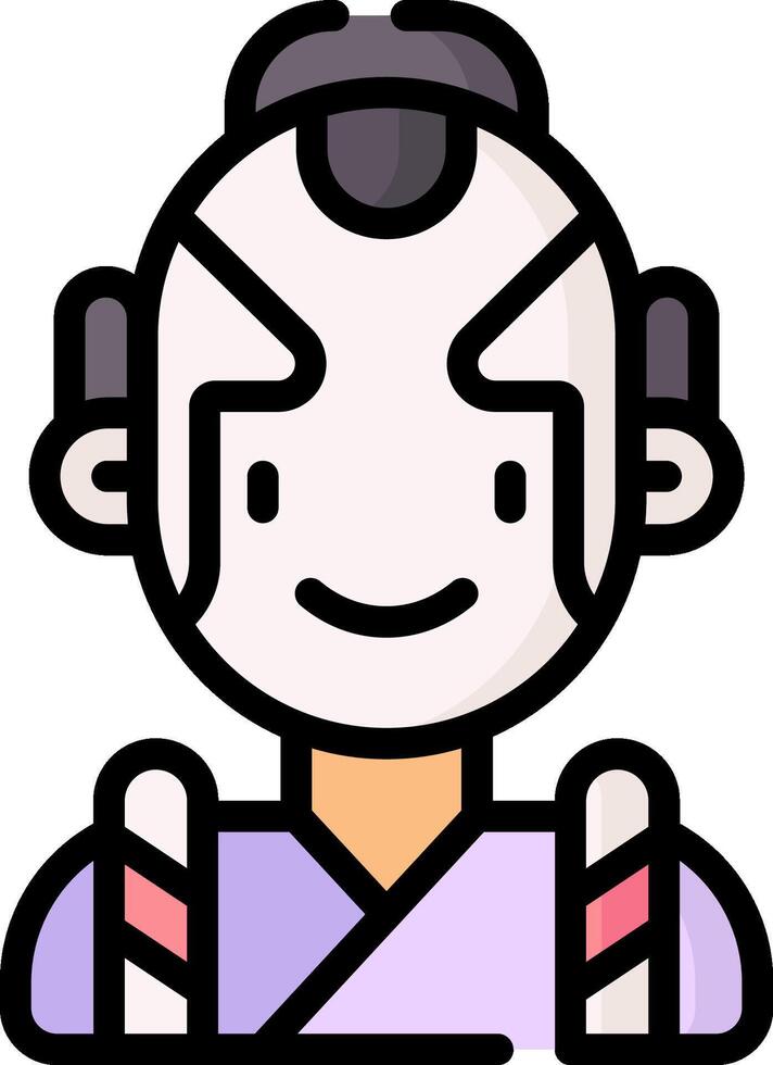 kabuki illustration design vector
