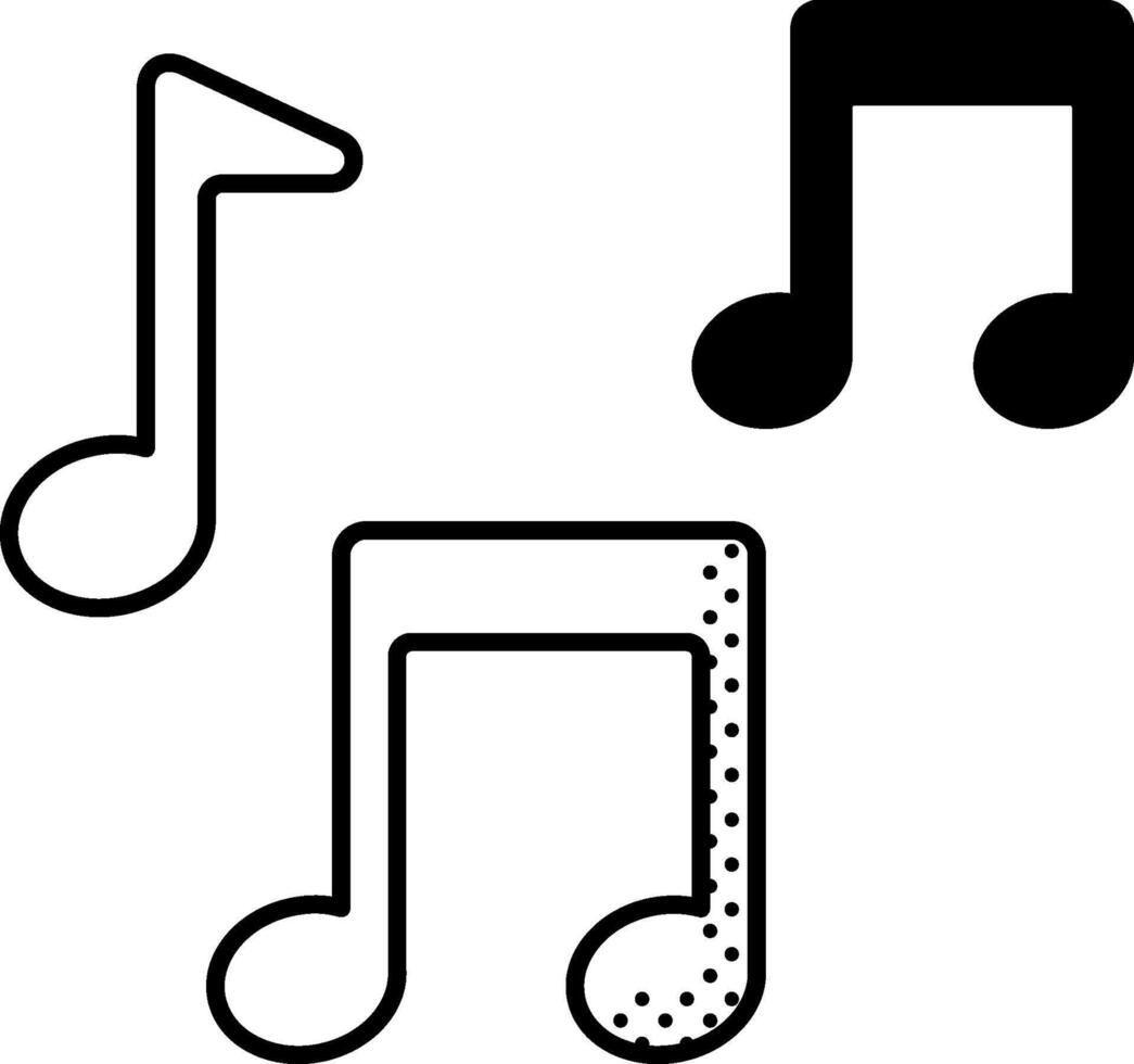musical notes illustration design vector