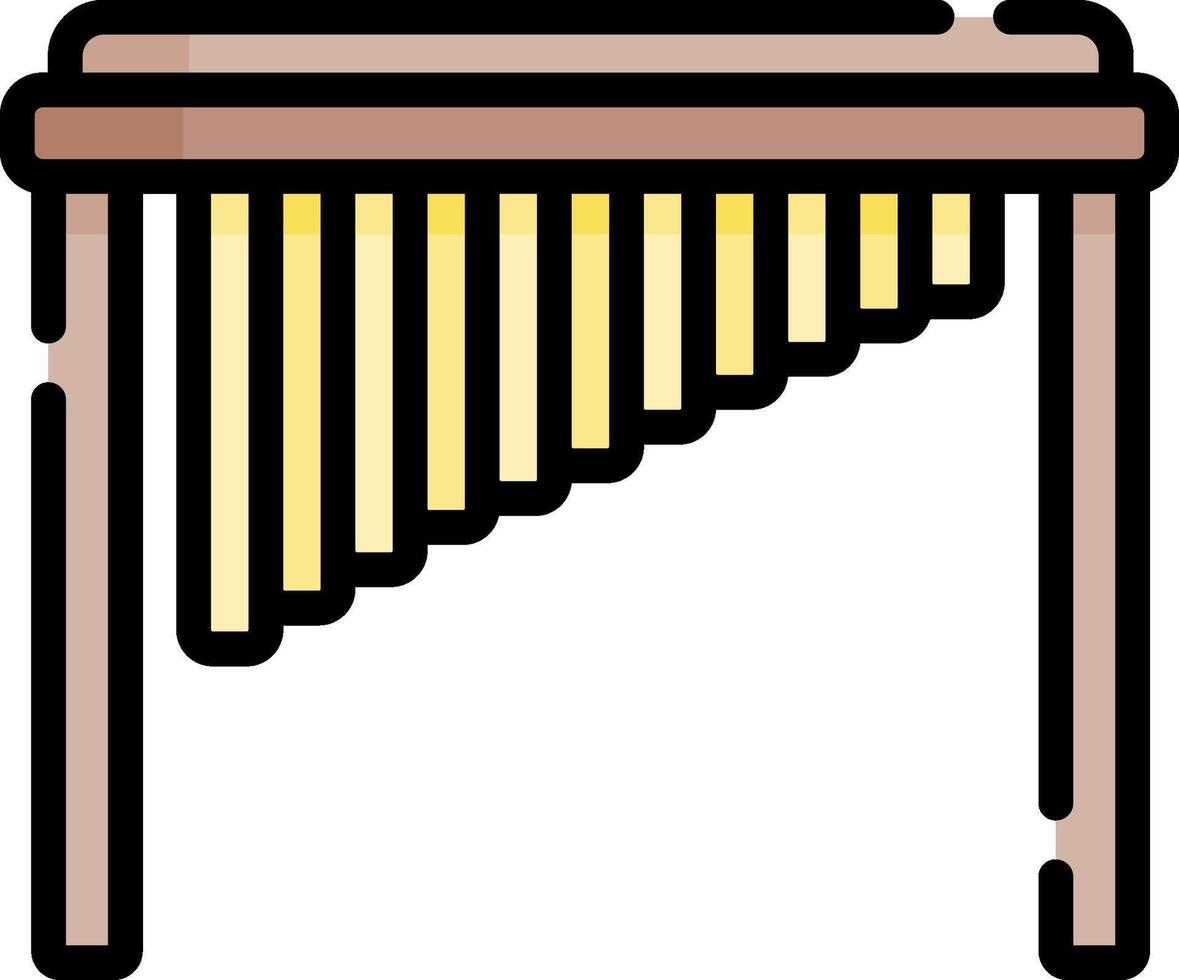 marimba illustration design vector