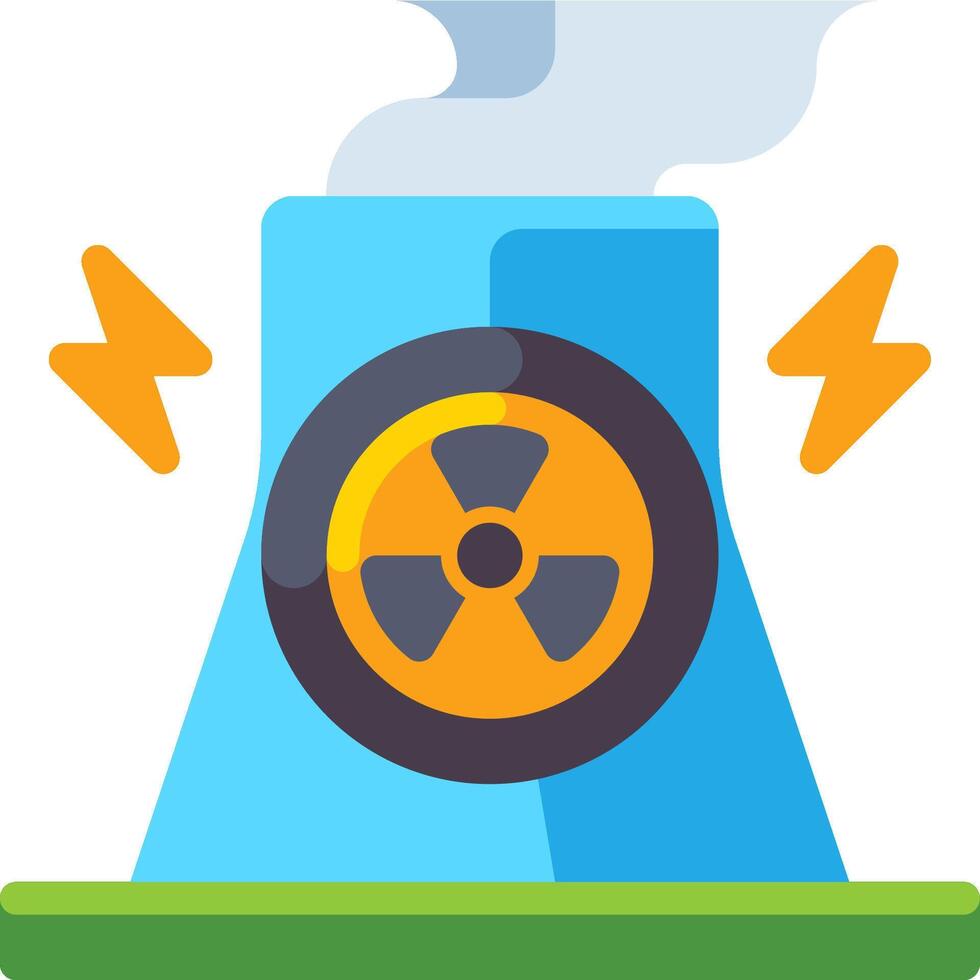 nuclear energy illustration design vector