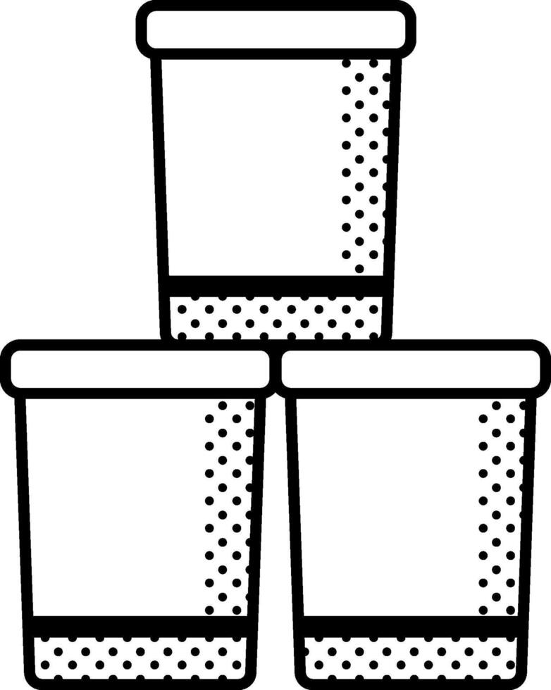 plastic cup illustration design vector