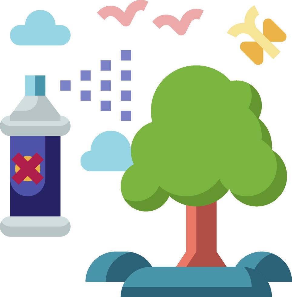 pollution illustration design vector