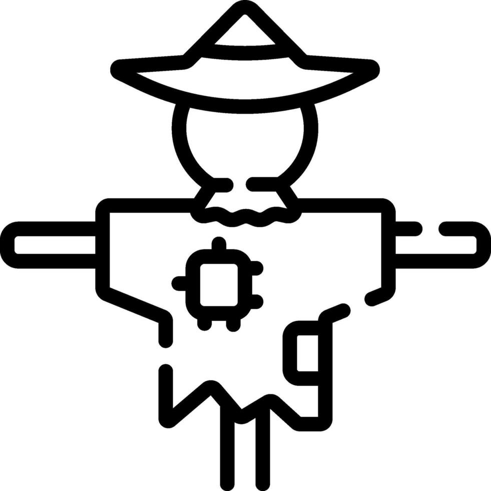 scarecrow illustration design vector