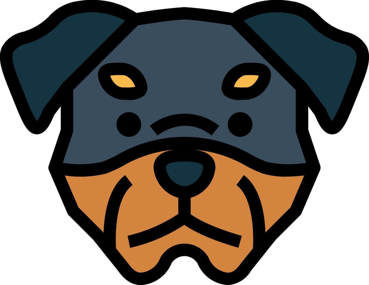 Rottweiler illustration design vector