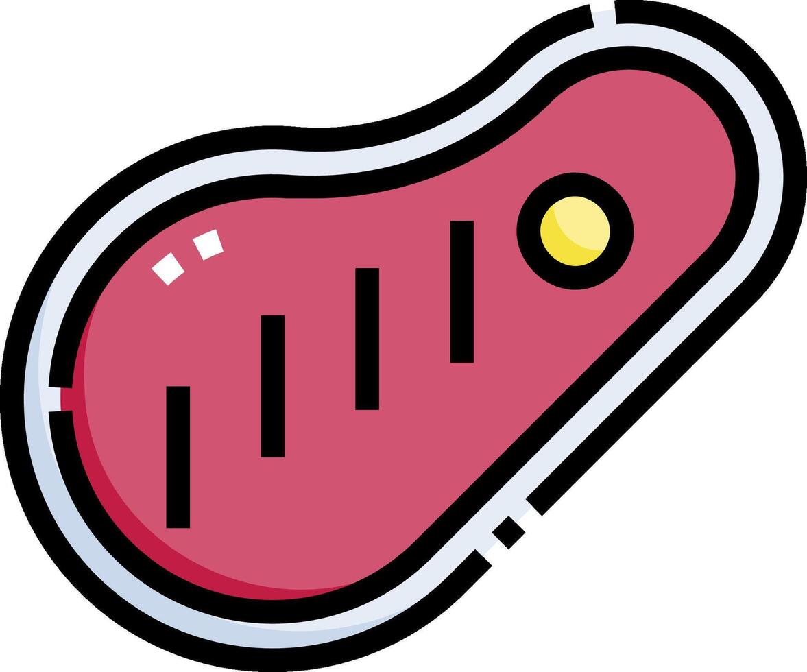 steak illustration design vector