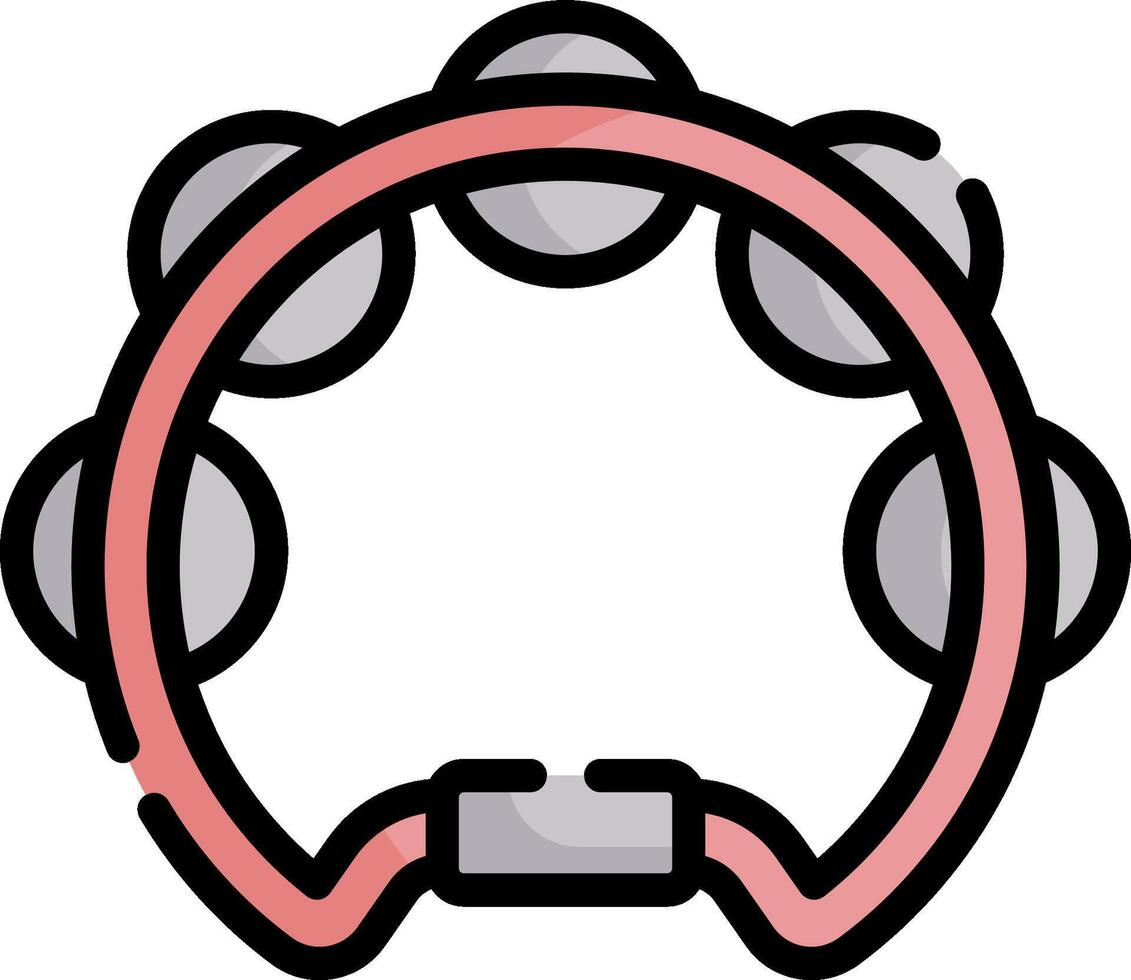 tambourine illustration design vector