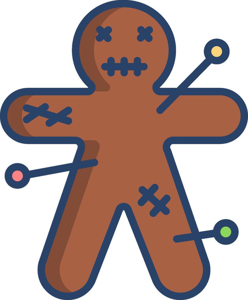 voodoo doll illustration design vector