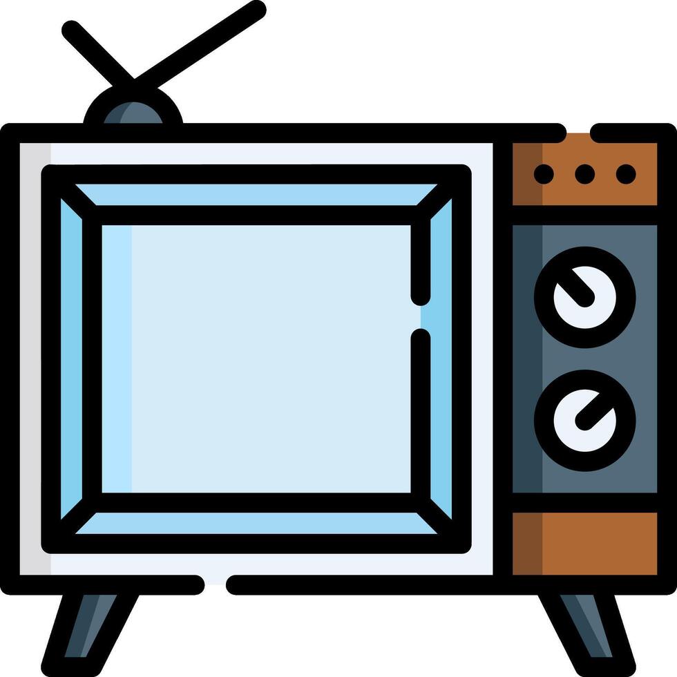 television illustration design vector