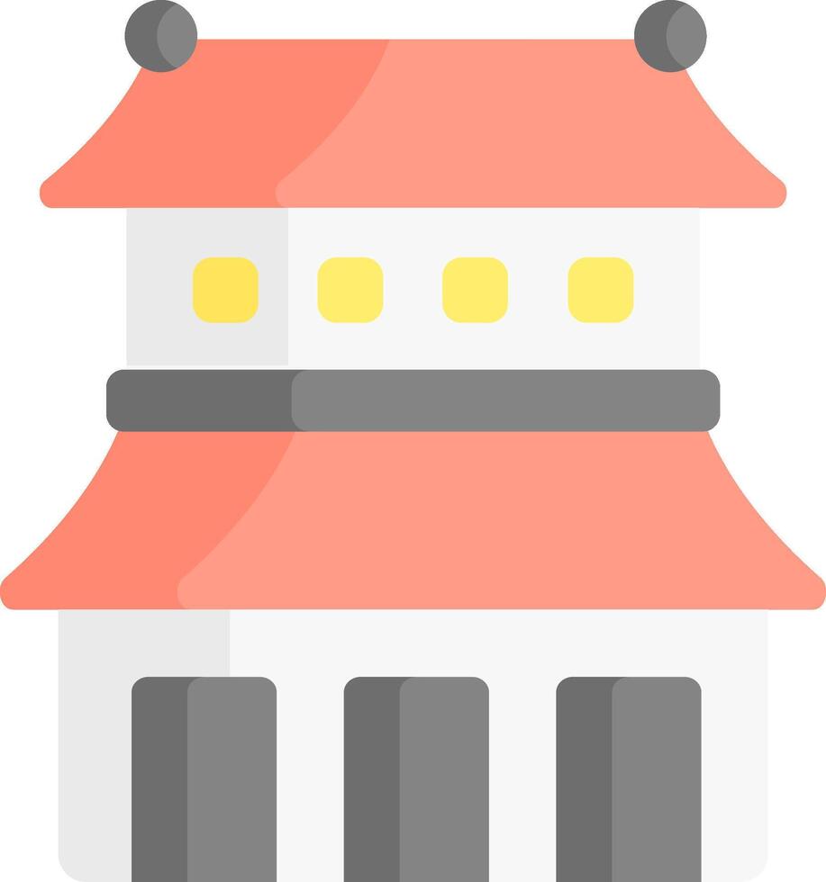 temple illustration design vector
