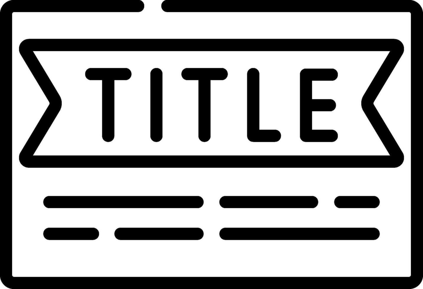 title illustration design vector