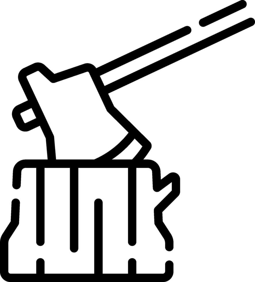 wood axe illustration design vector