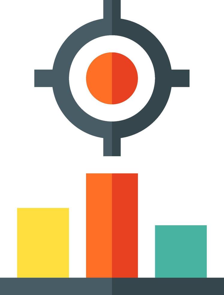 target illustration design vector