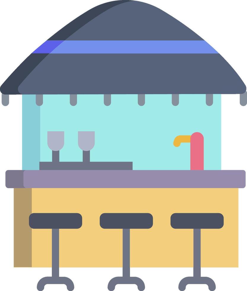 beach bar illustration design vector