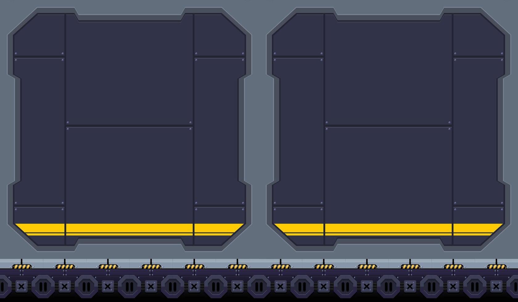 Space ship Factory Game Background vector