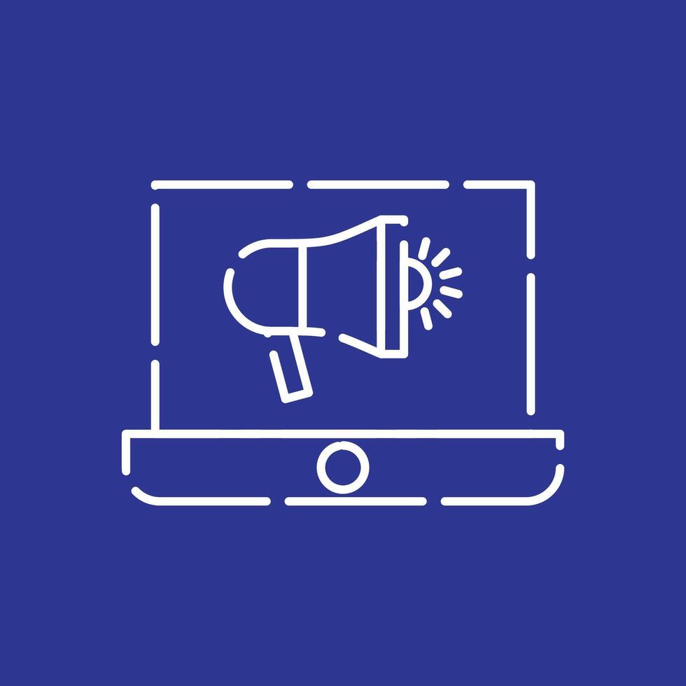 Marketing Announcement icon, Digital Marketing, SEO icon vector