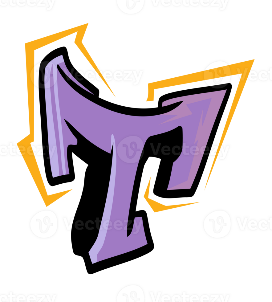 T Font Graffiti Hip-Hop Typography png