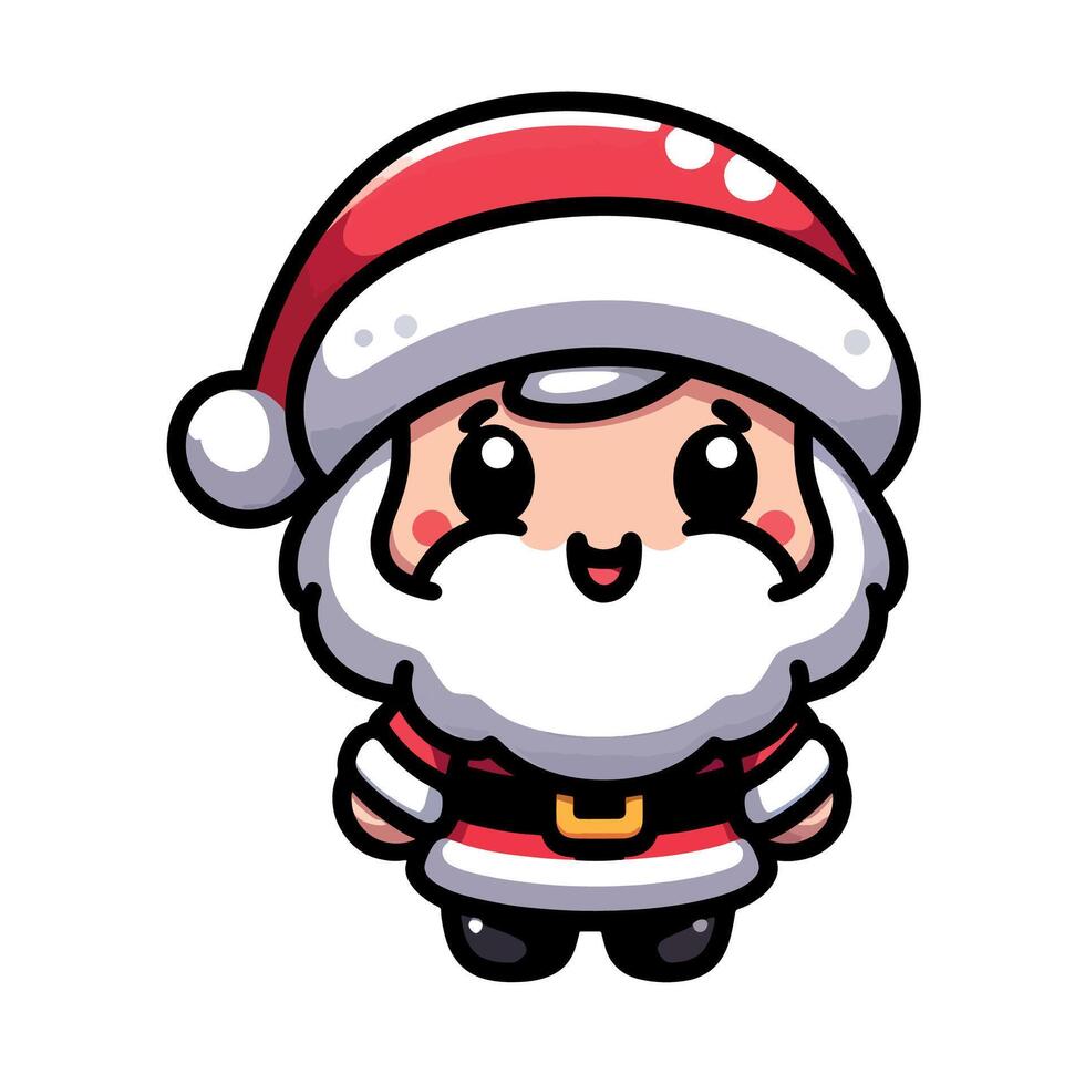 Santa Claus Cheering in Joy vector