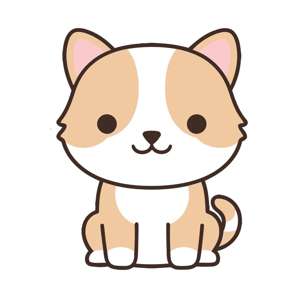 A cartoon dog with a white background vector