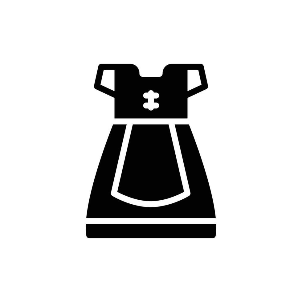 dirndl icon solid style vector