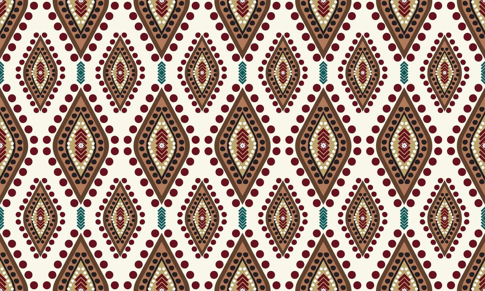 abstract brown and green colour ethnic art.seamless pattern in tribal,folk embroidery,and Mexican style. Aztec geometric art ornament print.Design for carpet,cover.wallpaper,wrapping,fabric,clothing. vector