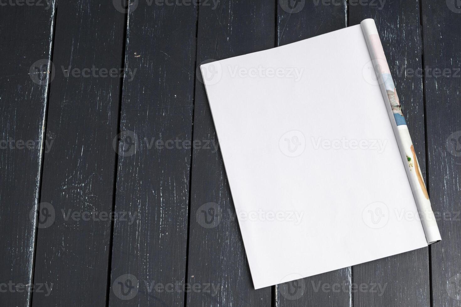 Mock-up magazine or catalog. Blank page. photo