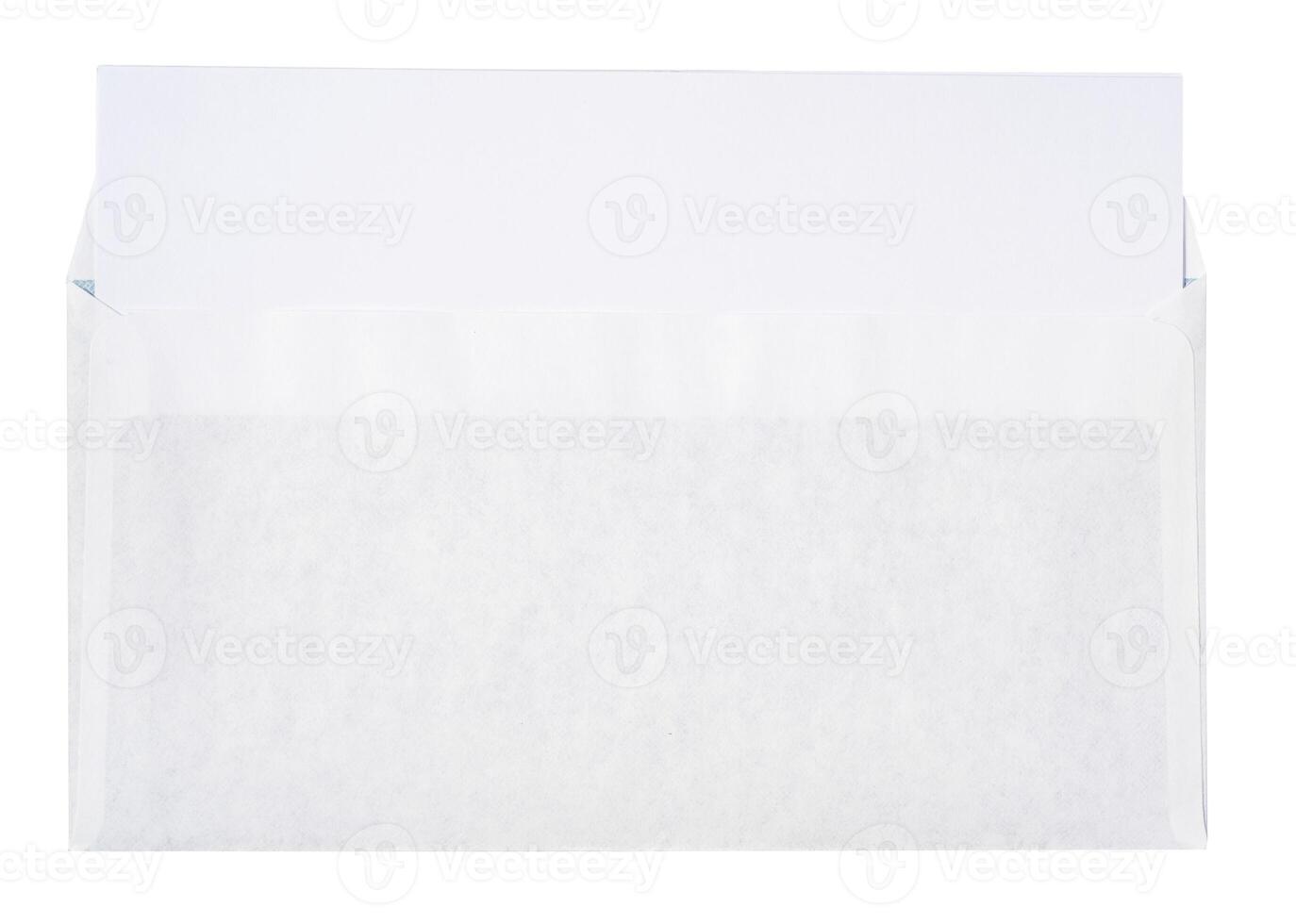 White envelope C4 isolated background. top view photo