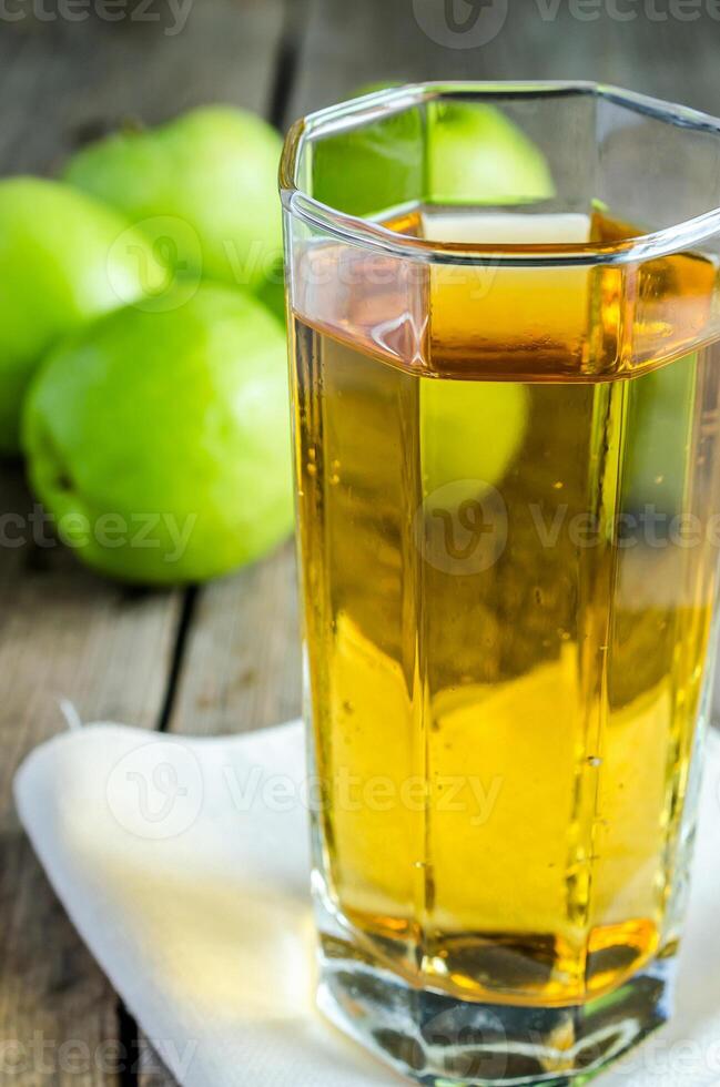 Apple juice with fresh apples photo