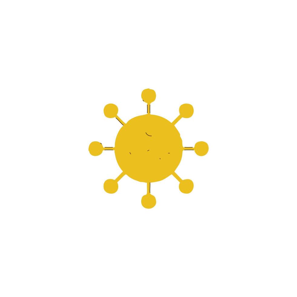 Coronavirus icon on background for graphic and web design. vector