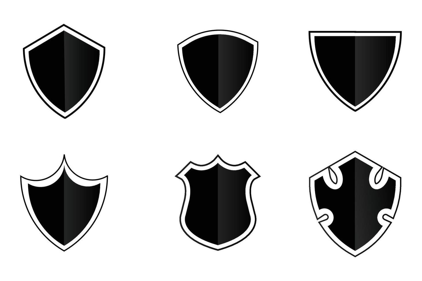 premium and realistic shield design vector