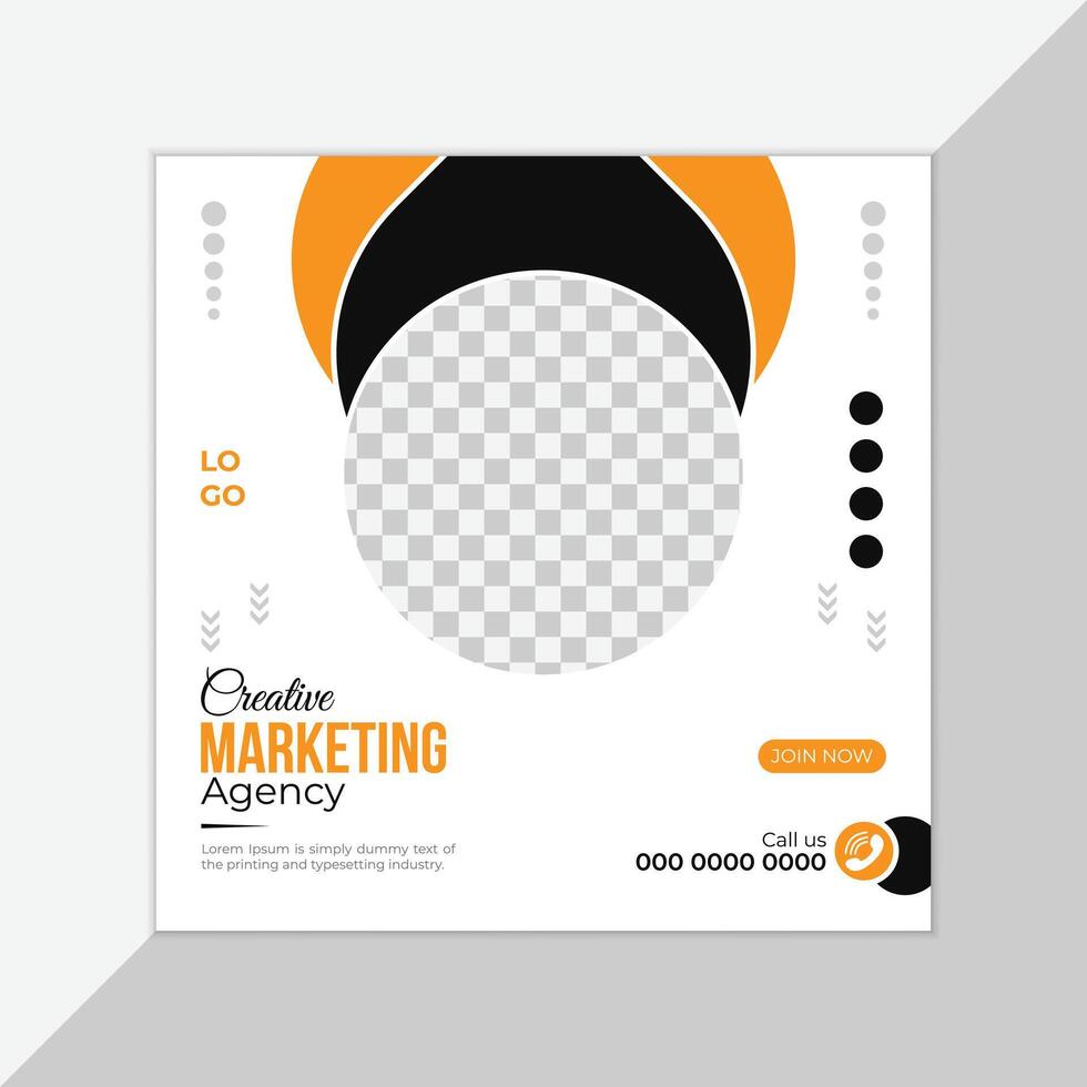 Modern business social media post design vector