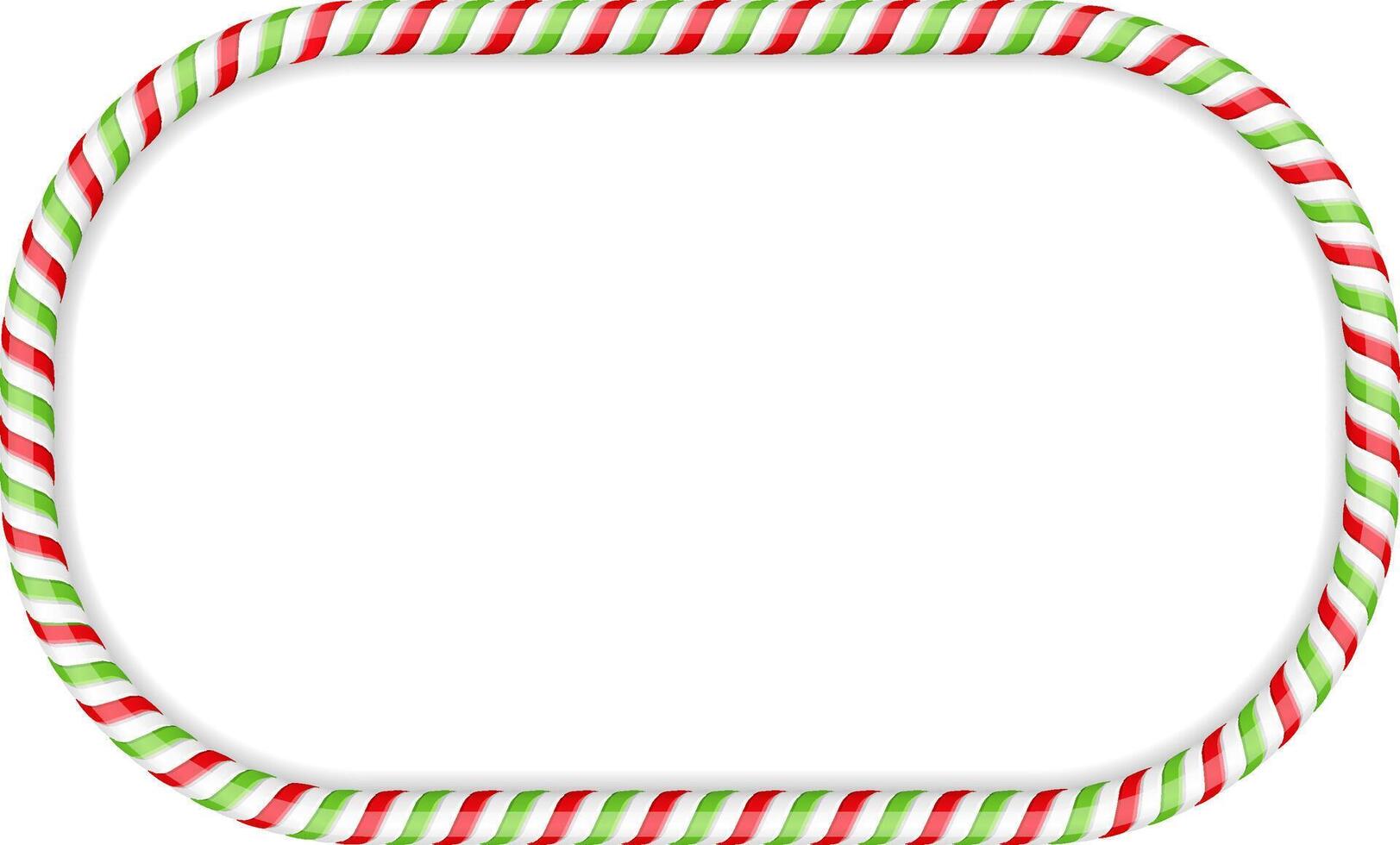 Frame made of candy cane vector