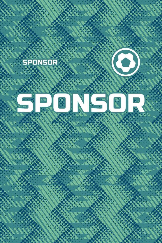 Sublimation printing with green color and grunge effect jersey vector
