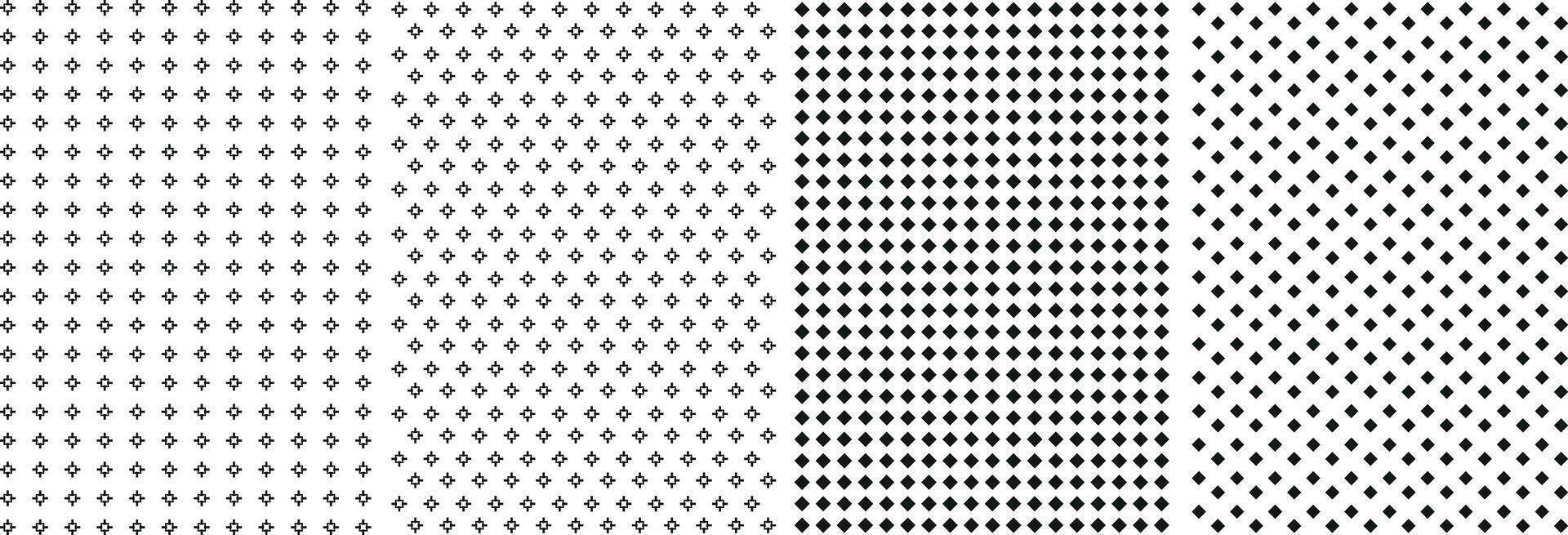 Seamless Geometric Abstract Pattern, Modern Textile Pattern Set For Fabrics. vector