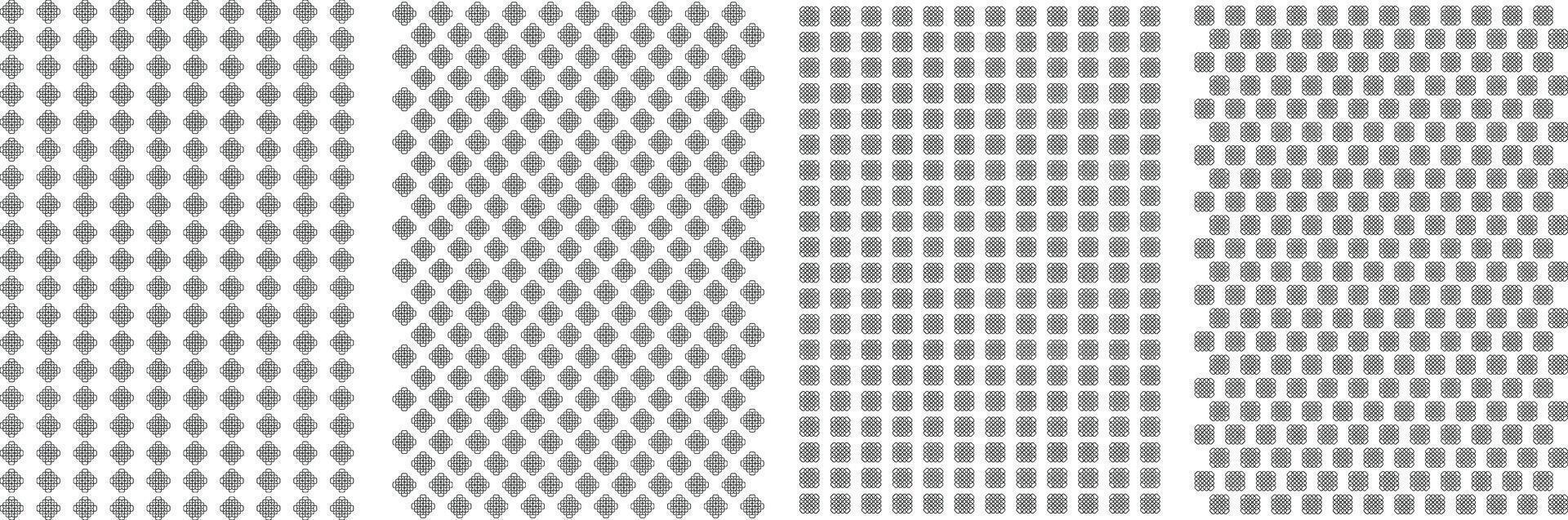 Seamless Geometric Abstract Pattern Background, Modern Textile Pattern Set For Fabrics. vector