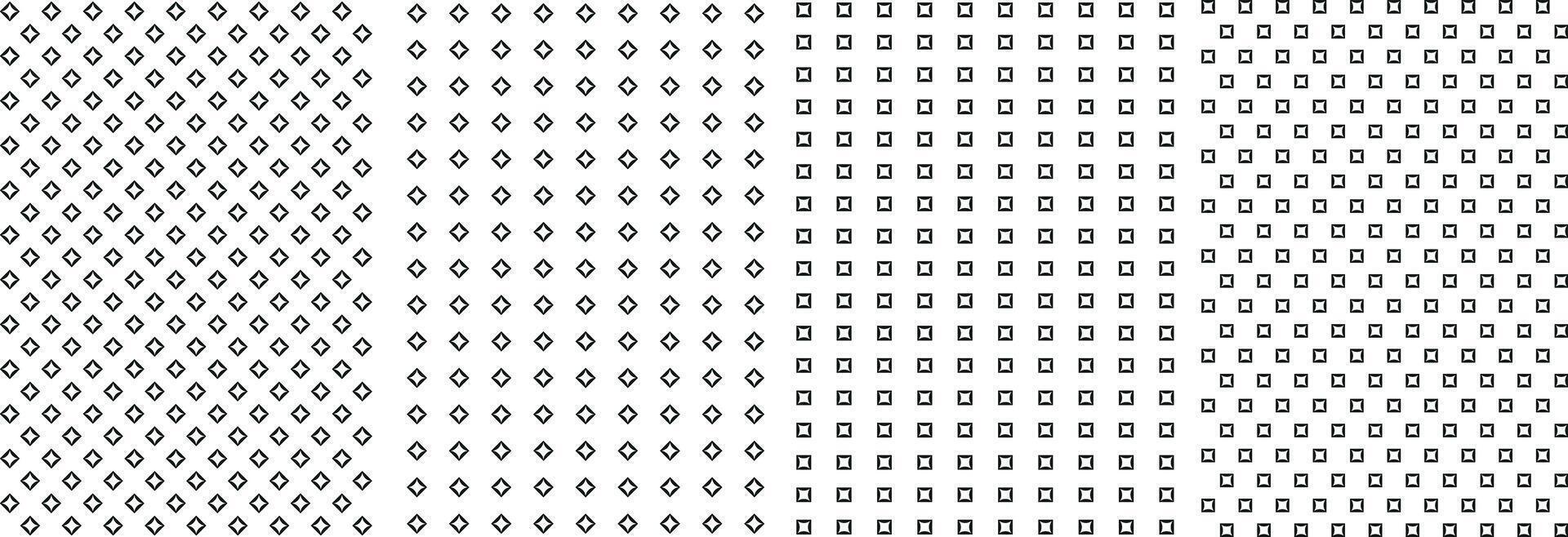 Seamless Geometric Abstract Set, Unique Endless Gray and White Prints, Modern Textile Pattern Set For Fabrics. vector