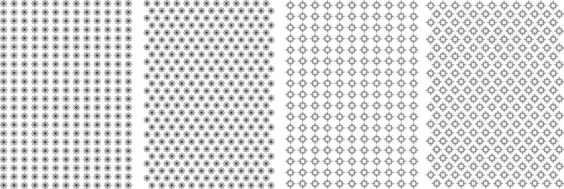 Seamless Geometric Pattern, Unique Endless Gray and White Prints, Modern Textile Pattern Set For Fabrics. vector