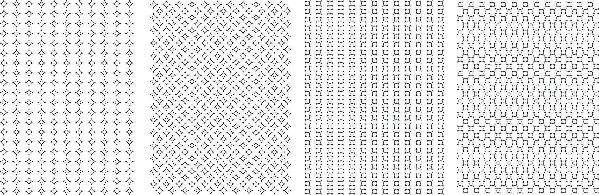 Seamless Abstract Pattern, Modern Textile Pattern Set For Fabrics. vector