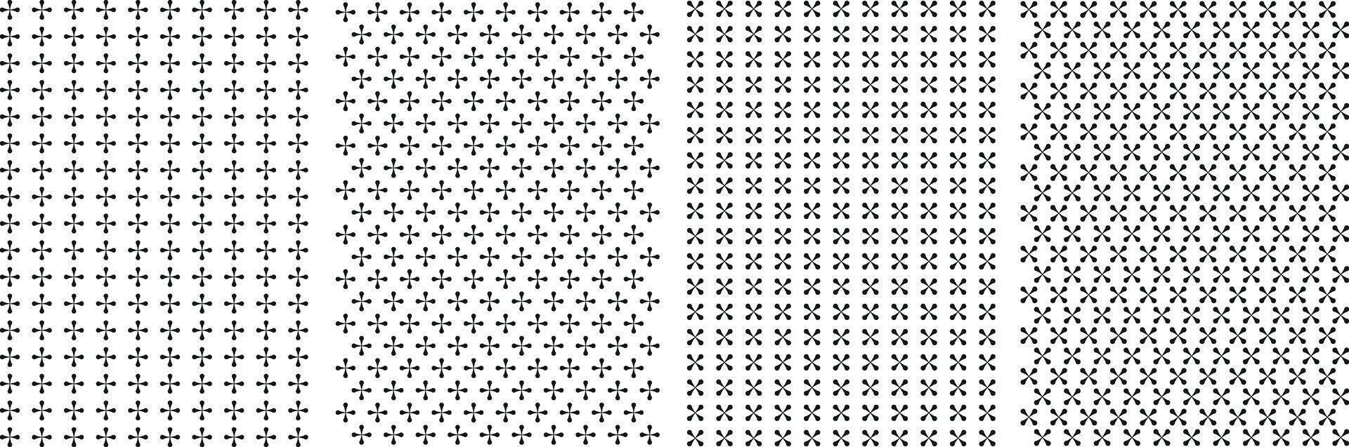 Seamless Geometric Abstract Pattern, Unique Endless Gray and White Prints, Modern Textile Pattern Set For Fabrics. vector