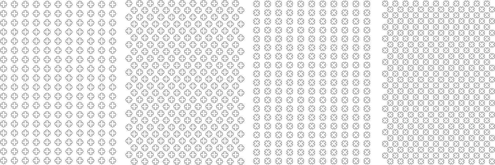 Seamless Geometric Abstract Pattern, Modern Textile Pattern Set For Fabrics. vector