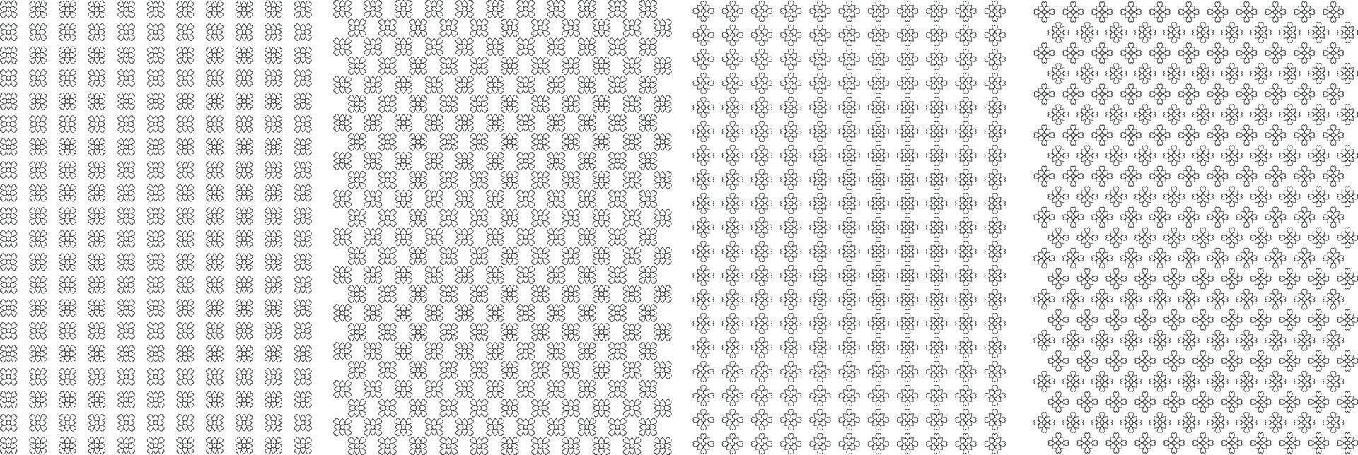 Seamless Geometric Abstract Set. vector