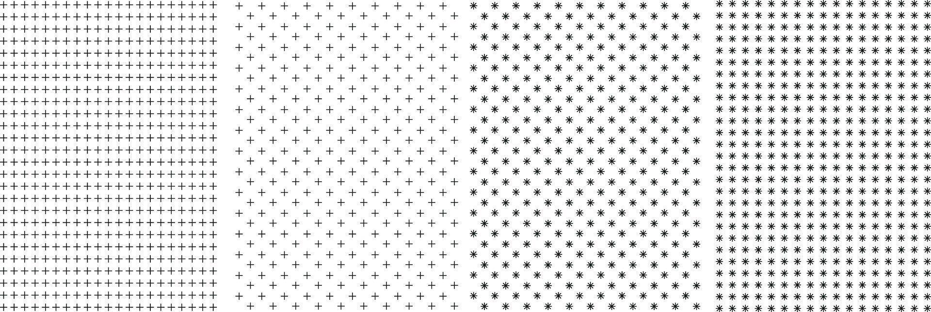 Seamless Abstract Pattern Background Set, Modern Textile Pattern Set For Fabrics. vector