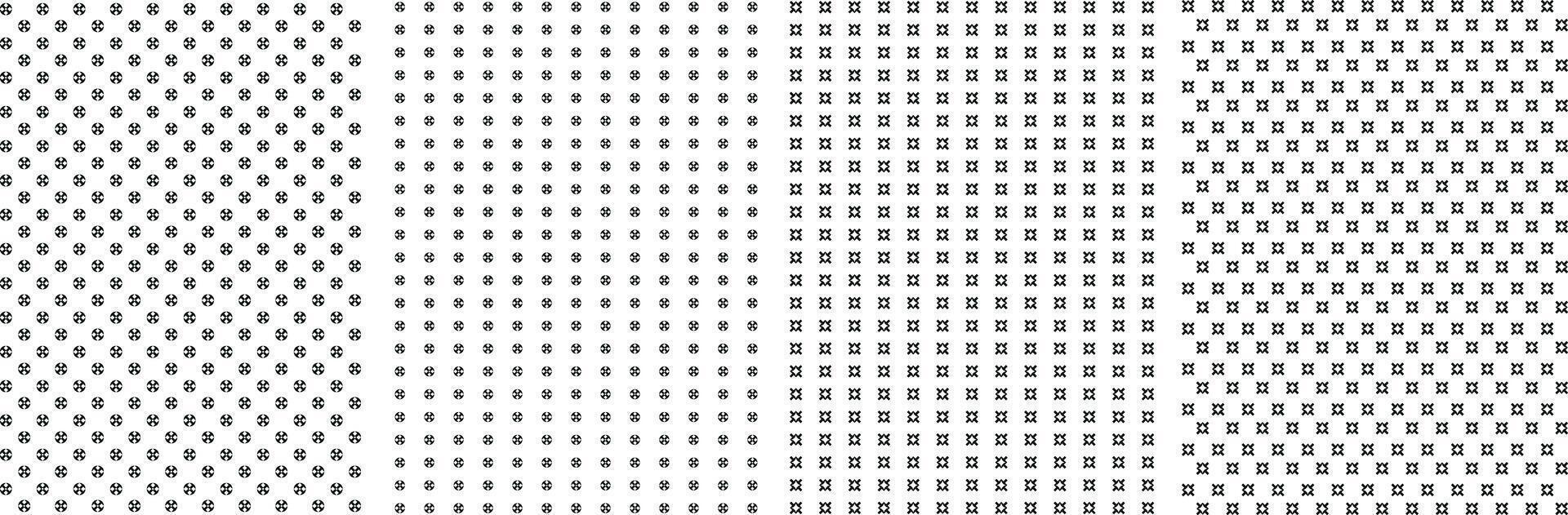 Seamless Geometric Pattern Background Set, Modern Textile Pattern Set For Fabrics vector