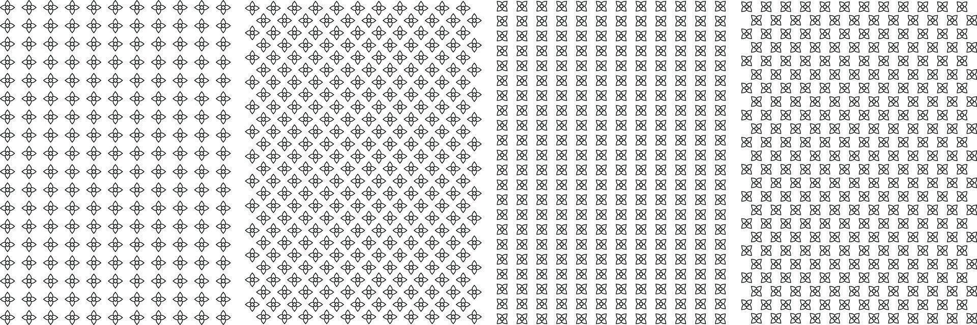 Seamless Geometric Pattern Background, Modern Textile Pattern Set For Fabrics. vector