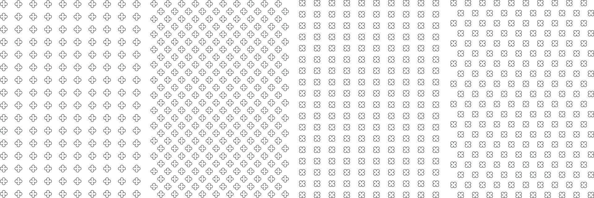Seamless Geometric Abstract Pattern, Unique Endless Gray and White Prints, Modern Textile Pattern Set For Fabrics. vector