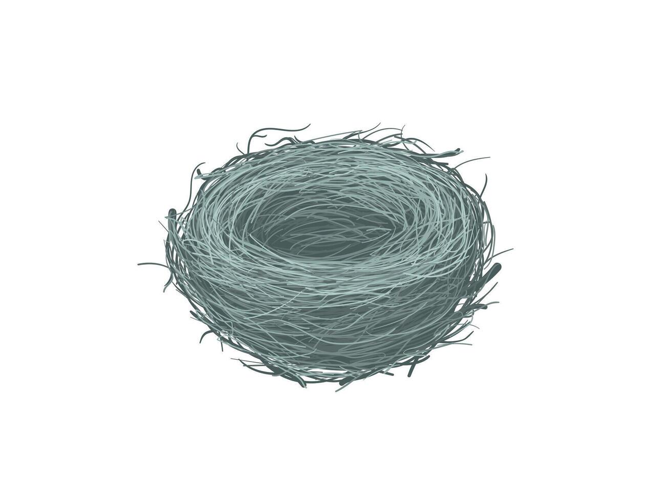 Hand drawn Nest , bird nest vector