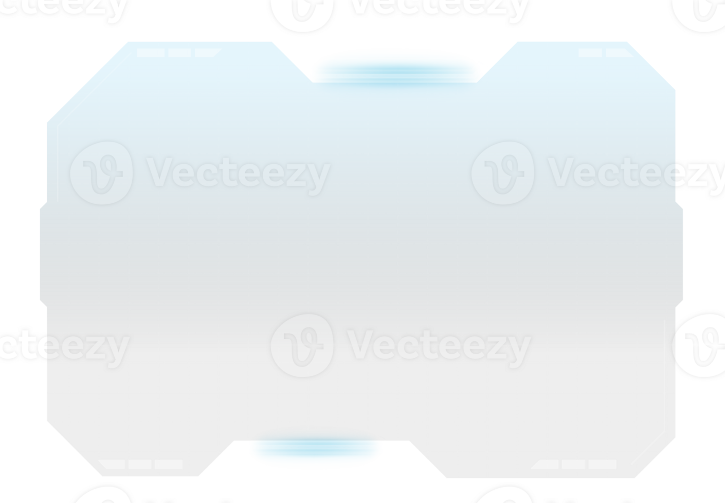 Futuristic HUD Transparent, for game UI square shape. png