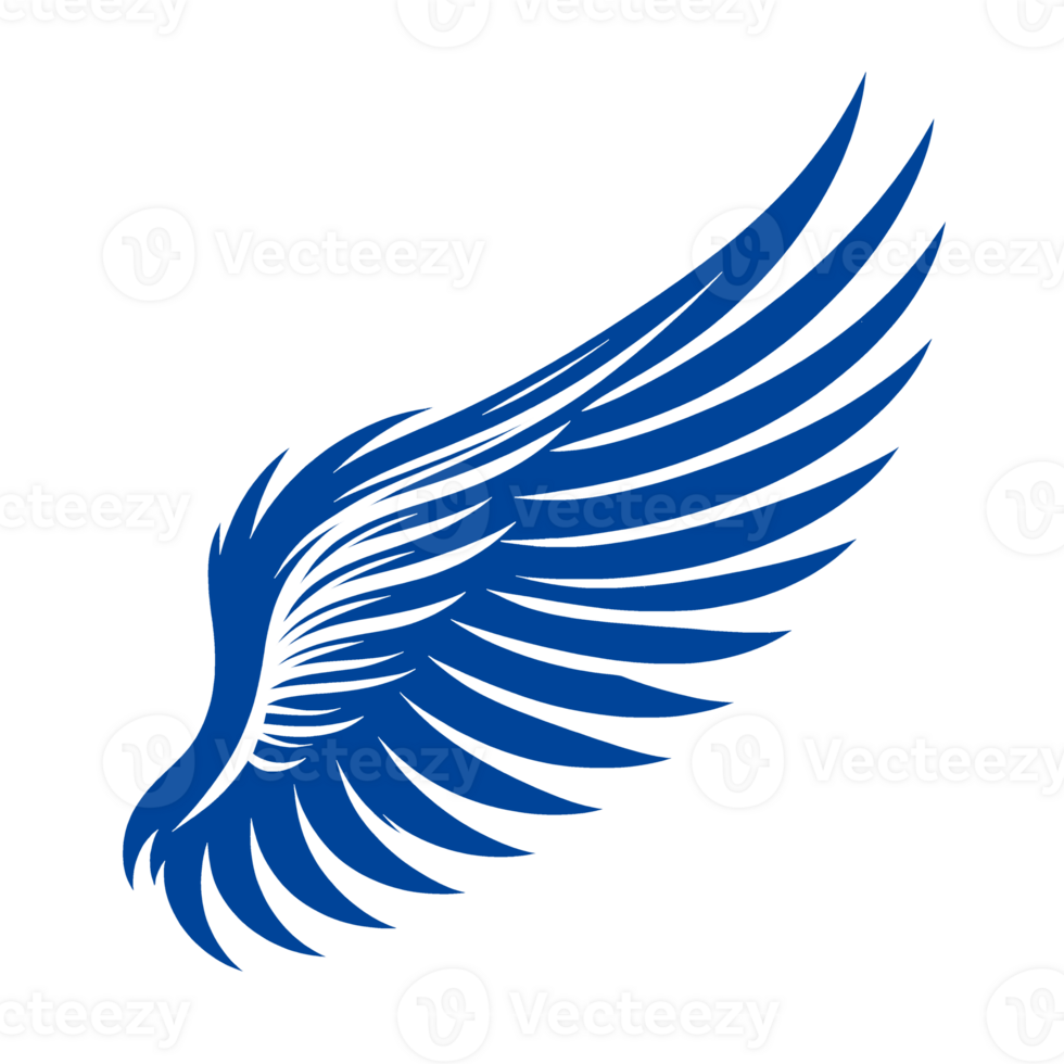Single Blue Wing Illustration png