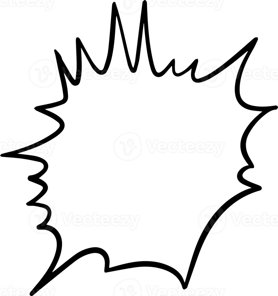 Comic Script Bubble Yelling Illustration png