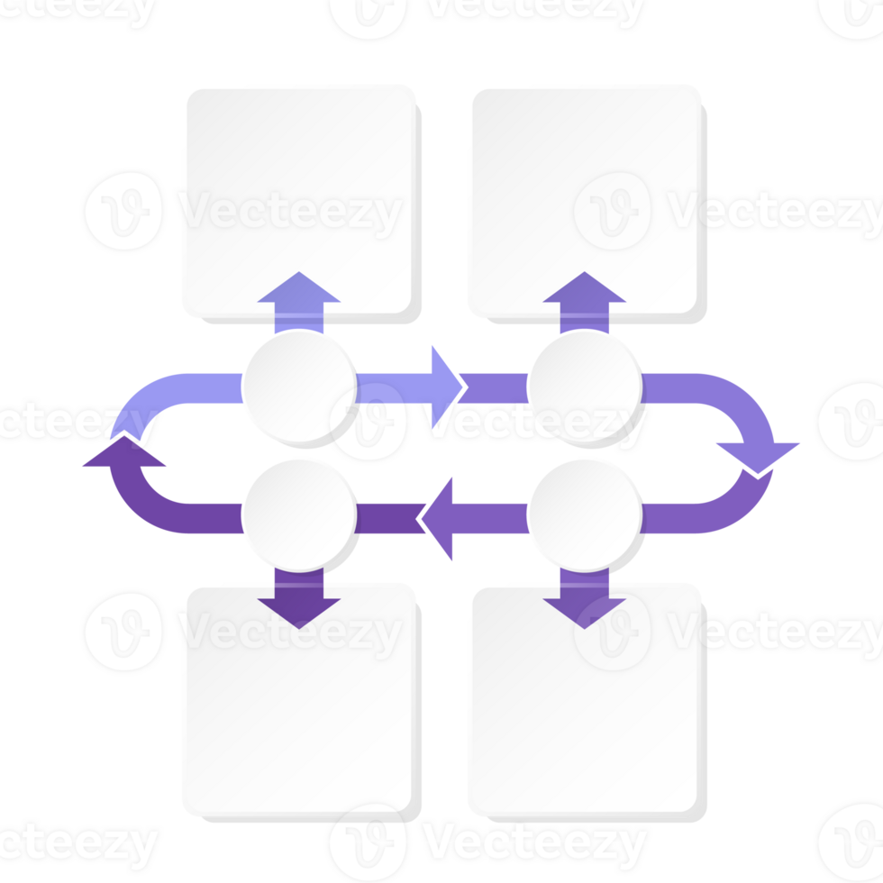 Modern infographic with 4 steps, process or options. png