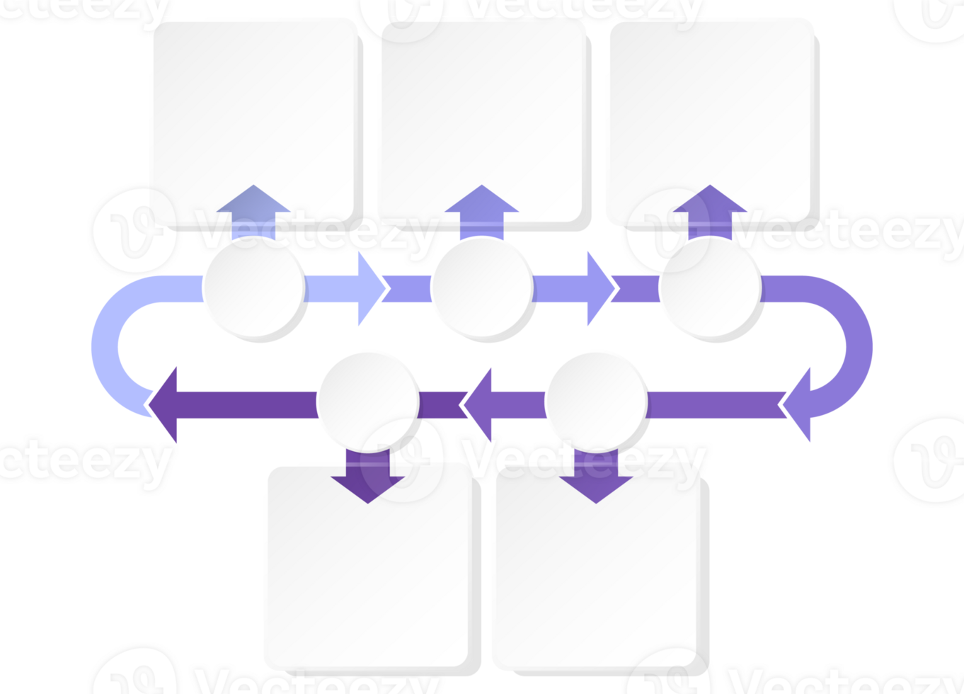 Modern infographic with 5 steps, process or options. png